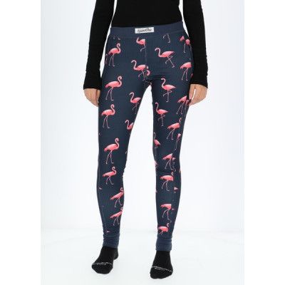 Pants Baselayer W, Navy Flamingo, 44,  Funktionsunderställ