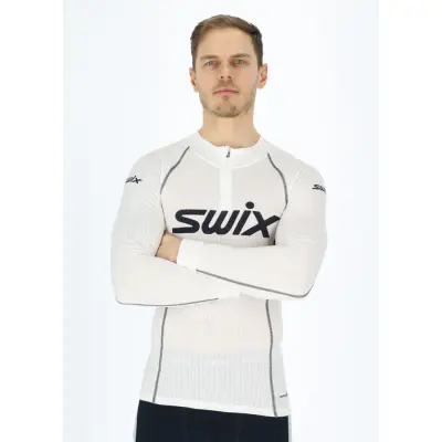 Racex Bodyw Halfzip M, Bright White, M,  Funktionsunderställ