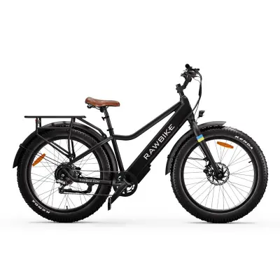 RAWBIKE Urban Elcykel Jet Black
