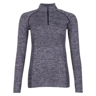 Seamless Performance Halfzip W, Grey Melange, 36/38,  Swedemount