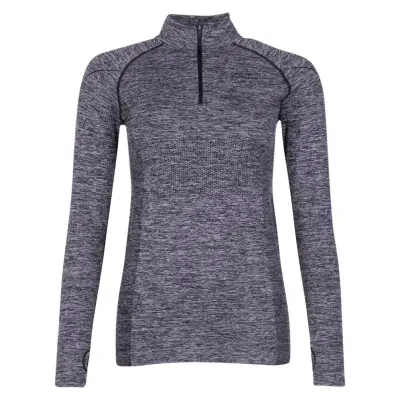 Seamless Performance Halfzip W, Grey Melange, 40/42,  Seamless