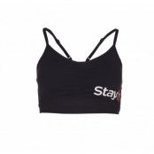 Sporty Strap Bra, Black, L,  Stay In Place