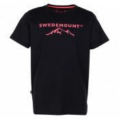 Strömstad Tee Jr, Black/Hot Pink, 110,  T-Shirts