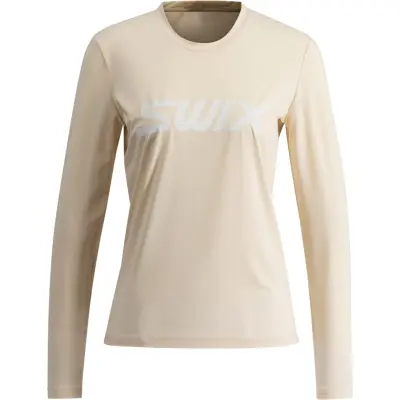 Swix Relay LS W Dam Beige L | Långärmad T-shirt