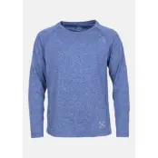 Training L/S Tee Jr, Blue Melange, 140,  X-Trail