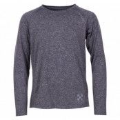 Training L/S Tee Jr, Charcoal Melange, 120,  X-Trail