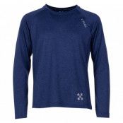 Training L/S Tee Jr, Navy Melange, 140,  X-Trail