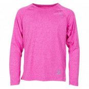Training L/S Tee Jr, Pink Melange, 120,  Löpar-T-Shirts