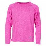 Training L/S Tee Jr, Pink Melange, 130,  Löpar-T-Shirts