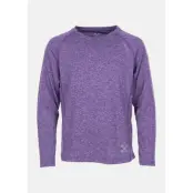 Training L/S Tee Jr, Purple Melange, 160,  Löpar-T-Shirts