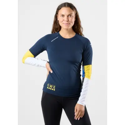 Training Tee Ls Ii Team W, Navy, 34,  Löpartröjor