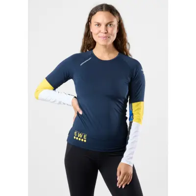 Training Tee Ls Ii Team W, Navy, 36,  Löpartröjor