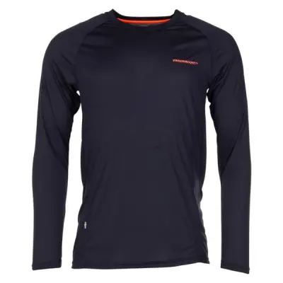 Ultra Light Ls Tee Sr, Black/Orange, 2xl,  Tränings-T-Shirts