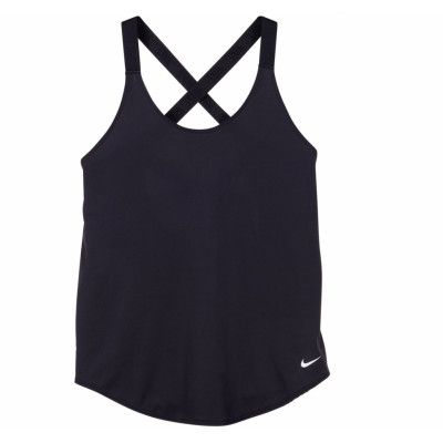w nk dry tank elastika, black/black/white, m,  nike