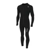 Warmwool Overall, Junior, Jet Black, 140,  Ullunderställ