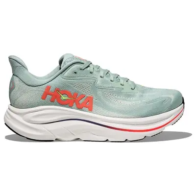 Hoka M Clifton 10 Sage/Neon Flame - 42 2/3