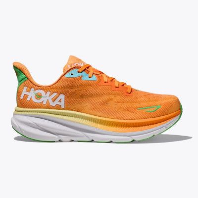 Hoka M Clifton 9 Wide Solar Flare/Sherbet