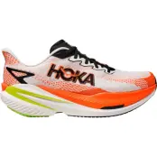 Hoka One One Mach X 3 M Löparskor White/Neon Tangerine, US 9,5