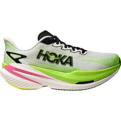 Hoka One One Mach X 3 W Löparskor White/Neon Lime, USL 8,5