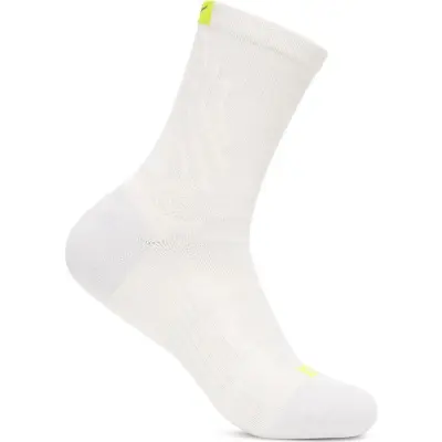 Hoka U Bondi 9 Crew Run Sock White