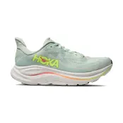 Hoka W Clifton 10 Wide Sea Glass/Neon Flame