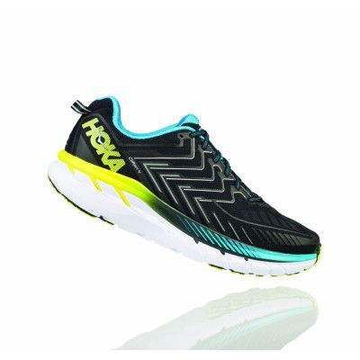 M Clifton 4, Black / Cyan / Citrus, 47 1/3