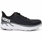 W Clifton 7, Black / White, 12,  Hoka One One