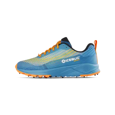 Icebug NewRun Men's BUGrip - MistBlue/Orange