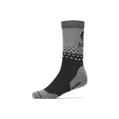 Icebug Warm Wool Sock - Black/Grey