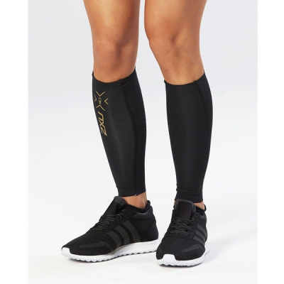 2XU Elite Mcs Comp Calf Guard  Black/Gold Logo - Sista stl