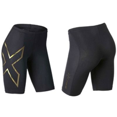 2Xu Elite Mcs Compression Short Black/Yellowd - Woman - Sista Storlek