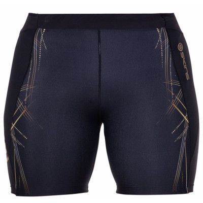 A400 Womens Shorts, Black/Gold, L,  Skins