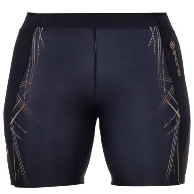 A400 Womens Shorts, Black/Gold, Xs,  Skins