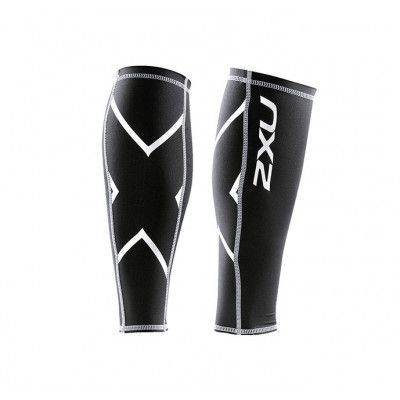 Compression Calf Guards-U, Black/Black, Xxs,  2xu