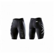 Compression Short -M, Black/Silver Logo, L,  2xu