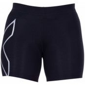 core comp 5" shorts-w, black/silver, xs,  2xu