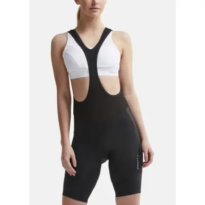 Core Essence Bib Shorts W, Black/Silver, M,  Cykelbyxor