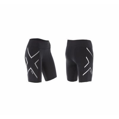 Hyoptik Midrise Comp Short-W, Black/Silver Reflective Xxs, Xl,  2xu