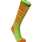 2Xu Striped Run Compression  Orange/Ljusgreen - Sockor