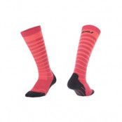 2Xu Striped Run Compression Socks Woman Fiery Coral/Fandango Pink