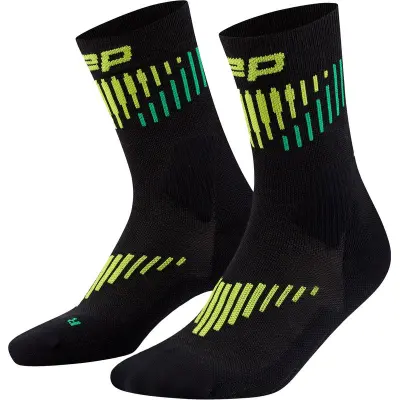 CEP Core Run Merino Socks Mid 3.0 M Övrigt Black/Lime, IV