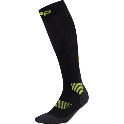 CEP Core Run Socks Tall 5.0 M Kompressionsstrumpor Black/Lime, V