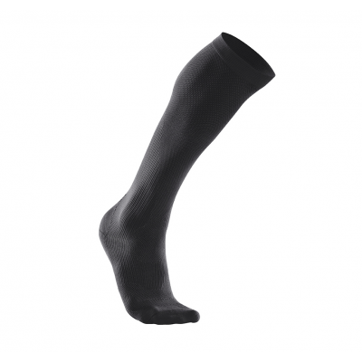 Comp Perform. Run Sock-W, Black/Black, Xs,  2xu