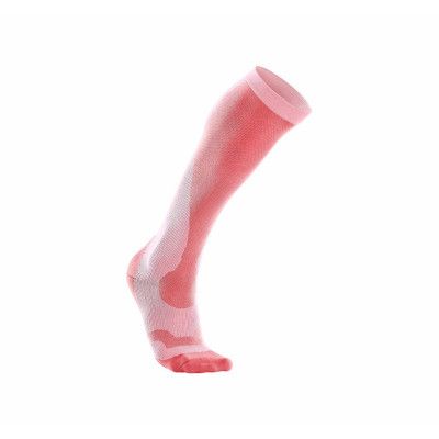 Comp Perform. Run Sock-W, Candy Pink/Nectarine, M,  2xu