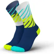 Incylence Running Diagonals Socks Navy Canary - 35-38