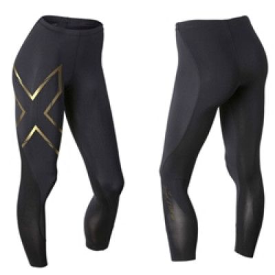 2Xu Elite Mcs Compression Tights Black/Yellowd - Woman