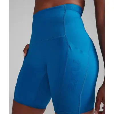 2XU Form Stash Hi-Rise Bike Short Seaport/Seaport - XXS