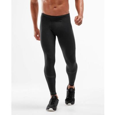 2XU Ignition Shield Comp Tights Men Black/Striped Silver Reflectiv