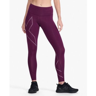 2XU Lgt Speed Mid-Rise Comp Tight Women Beet/Beet Reflective