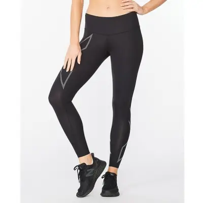 2XU Lgt Speed Mid-Rise Comp Tight Women Black/ Black Reflective